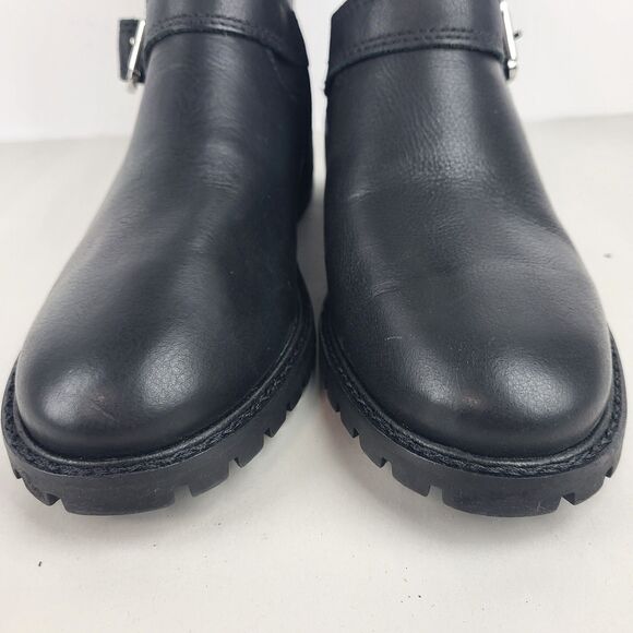 Lucky Brand Kenadie Women's Riding Ankle Boot Black Leather Size 10 M - Picture 8 of 16